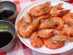 白灼盐汪子虾-津门小红坊海鲜·海胆水饺·夜宵(河西店)