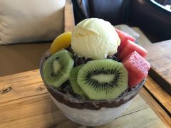 水果红豆冰沙-漫咖啡(中纺国际店)