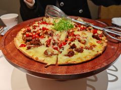 小炒黄牛肉薄饼pizza-上座云间·青年赣菜(绿茵店)