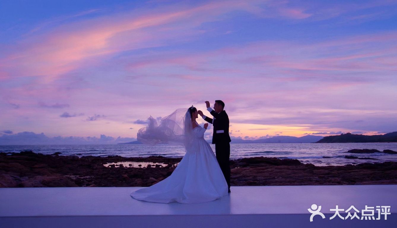 三亚婚纱照我爱了这温柔沉醉的电影婚纱照