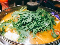 年糕五花肉火锅-花腰餐吧Bistro烧烤 傣味(传媒大学店)