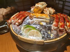 芝士烤帝王蟹腿-綱元·海鲜豆捞(明州里店)