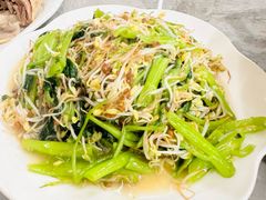 扁豆芽炒空心菜-黄流叉路老鸭