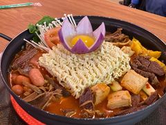 辣牛肉部队锅-麻麻桃韩式料理(百盛B馆店)