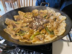 排骨豆角粘卷子-钰田大院·碳烤虹鳟鱼·怀柔地道农家菜(雁栖湖店)