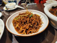馓子牛肉丝-刘胖子家常菜(金色港湾店)