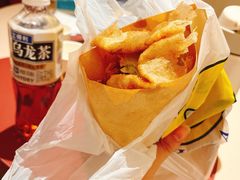 -小红车炸蛋葱油饼
