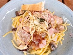 奶油培根火腿扁细面-榖屋house of flour(张江首店)