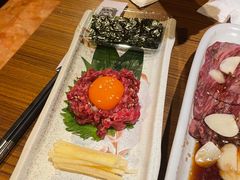 生拌牛肉-炼火烤肉店