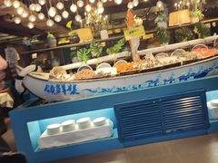 自助取餐区-领鲜活海鲜榴莲自助火锅(东门店)