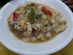 酸姜荞头蒸鱼头-海鲜街菜馆(海珠南路店)