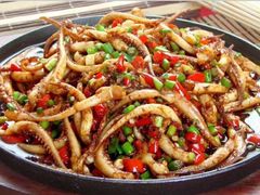 铁板鱿鱼须-熊刚饭店·太湖本地土菜·融合菜(天成时代广场店)
