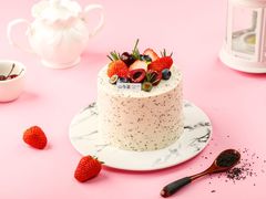 红茶雅默-山与蓝·轻糖鲜果蛋糕(勒泰店)