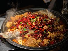 重庆豆花烤鱼-探鱼·鲜青椒爽麻烤鱼(银泰城店)