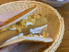 肉松色拉米饭饼-花悦豆香