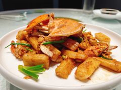 梭子蟹炒年糕-门溪山居(七星店)
