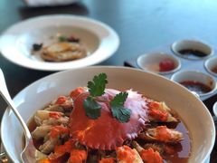 花雕肉碎蒸膏蟹-广州柏悦酒店·悦景轩·粤菜餐厅