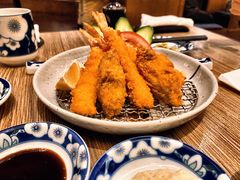 吉列炸中虾拼生蠔-小山日本料理(太古汇店)