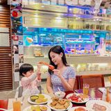 亲子自助餐🦞龙虾海鲜主题餐厅超大户外花园