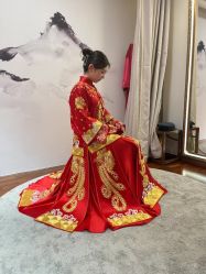 -懿沉香中式嫁衣礼服秀禾服龙凤褂马来褂旗袍总店