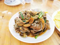 姜葱炒花甲-明记海鲜大排档(巽寮湾店)