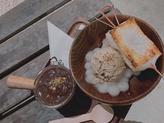 红豆汤烤年糕冰淇淋-cab意式gelato冰淇淋