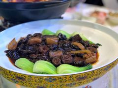 花菇焖海参-雅和生态渔庄·宜城锅巴饭(龙灵山公园店)