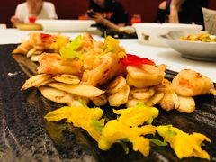 淮山药煎虾球-渔家灯火(明湖店)