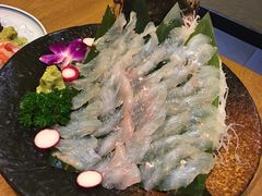 活鱼刺身（左口鱼）-水之惠鲜鱼料理(王府大街店)