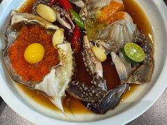 草家招牌酱油蟹-草家酱蟹炭火烤肉店(珲春南路一店)