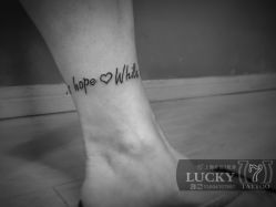 脚踝-幸运7纹身刺青Lucky7tattoo
