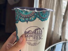 甜味加甜醅奶茶-桥门程记(兰州南关夜市店)