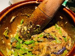 皮蛋青椒擂茄子-费大厨辣椒炒肉(皇庭广场店)