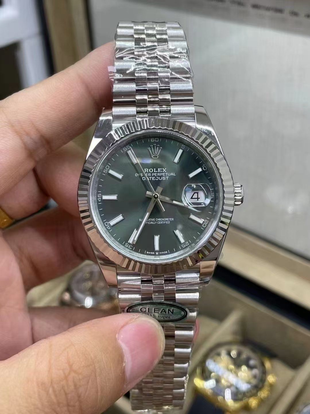 新款劳力士日志薄荷绿
