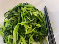 碗豆汁浸鸡毛菜-满堂·烤鸭店·北京菜(鼓楼店)