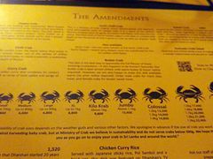 菜单-Ministry of Crab(科伦坡店)