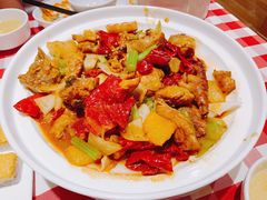 伊犁辣皮子烩大盘鸡-西贝莜面村(上海百联西郊店)