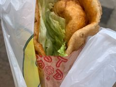 -小红车炸蛋葱油饼