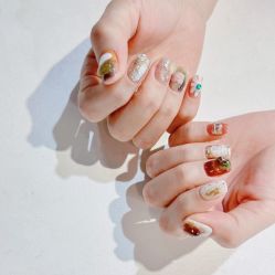 -复古绿·少女主题美甲美睫