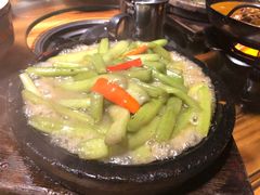 铁板鲜芋梗-农厨好味·温泉鹅·农家菜