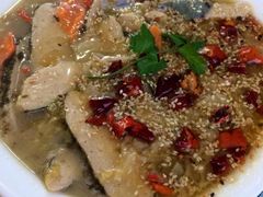 酸菜水煮鱼-天天向上素食餐厅(五台山店)