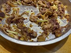 炒菜心拼蒸清远鸡-大笑饭堂(甲子桥店)