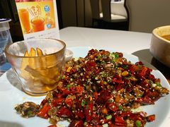 辣子鸡配薯条-眉州东坡(春秀路店)