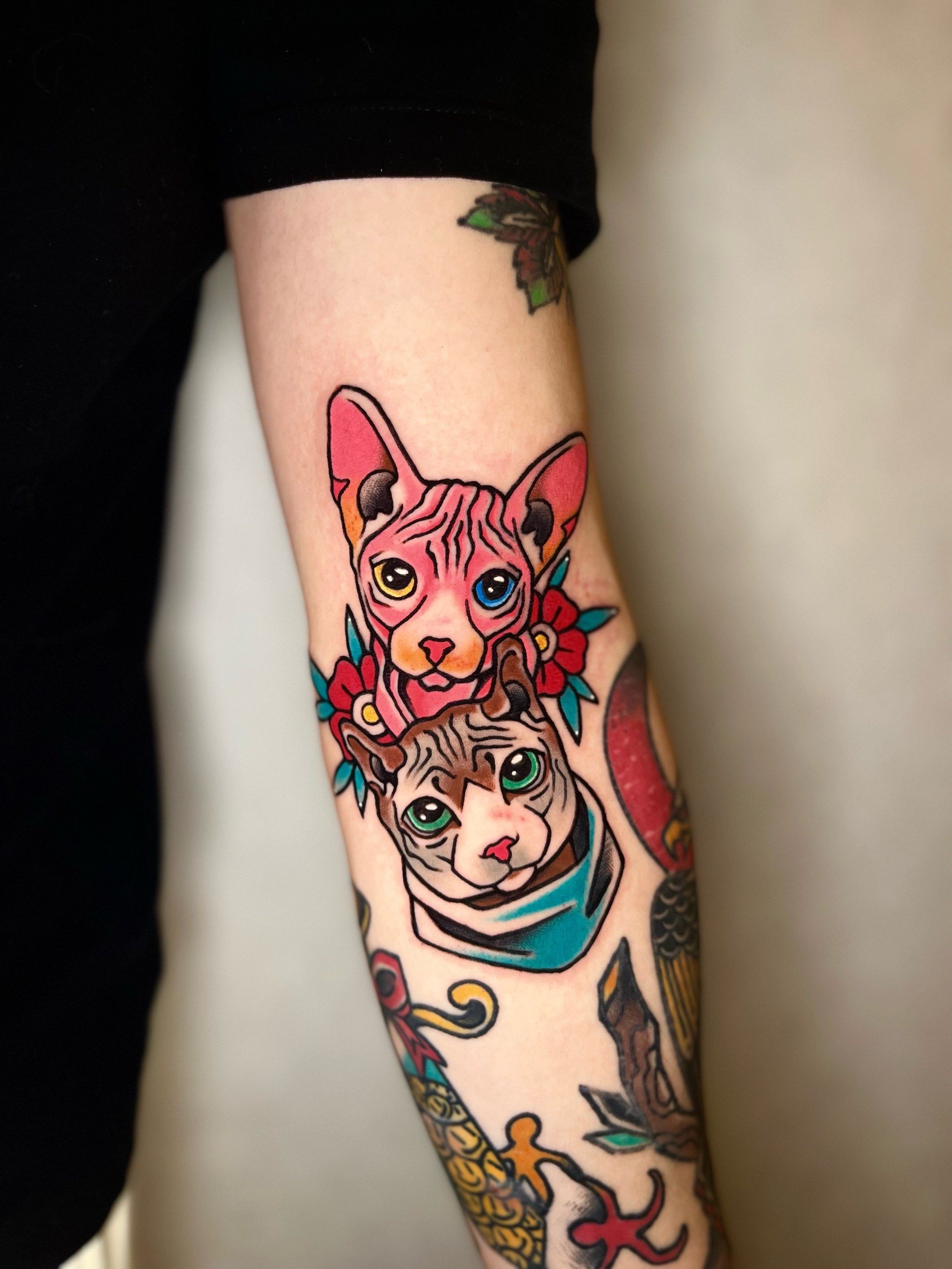 金玺tattoo·猫咪纹身定制✍️