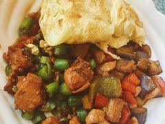 茄子肉丁小公鸡双拼拌面-文三里屯面馆(三里屯店)
