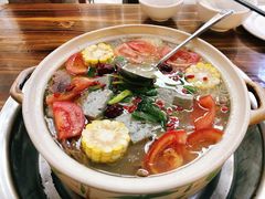 山药排骨牛肉养生汤-花水湾红太阳牛肉汤锅