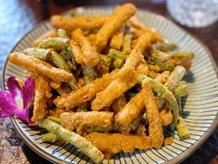 咸蛋金沙藕条-上楼私房菜(院士路店)