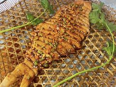 素风味竹烤鱼-天天向上素食餐厅(五台山店)