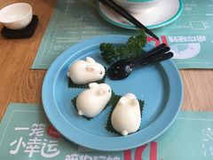 大白兔草莓椰汁糕-一笼小幸运