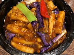 茄条炒年糕-涌上外婆桥(南塘店)